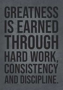 Greatness and Hard Work