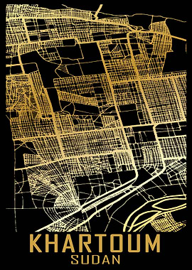 Khartoum Sudan City Map