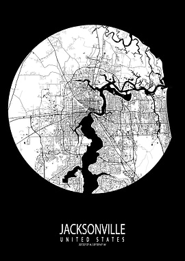 Jacksonville Map Moon