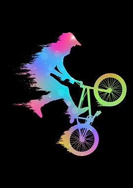 Colorful BMX Bike Girls