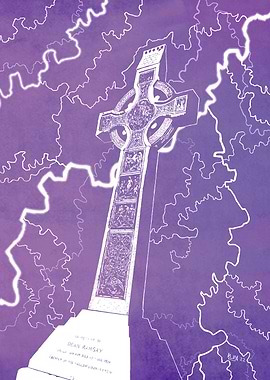 Celtic Cross - Purple