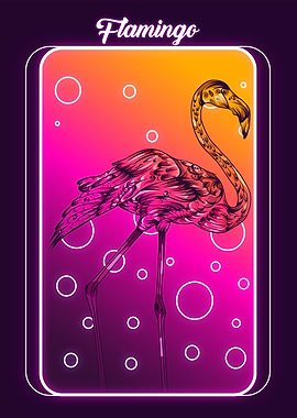 Flamingo retro