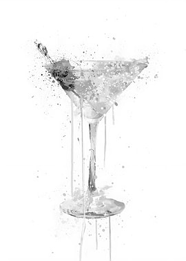 Grey Dry Martini Cocktail