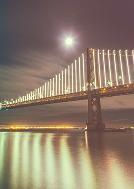 Full Moon over Bridge