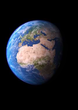 Earth Europe Africa View