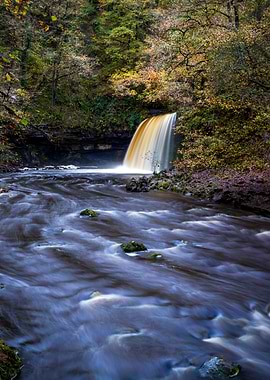 Sgwd Gwladus in full flow