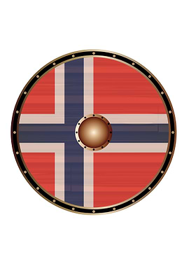 Viking Shield Norwegi Flag