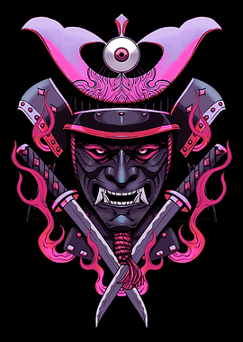 Pink Shogun warrior mask