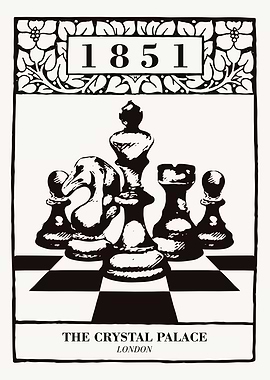 1851 Chess Poster