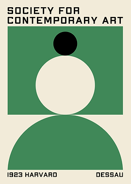 Geometric Green Poster
