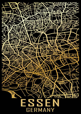 Essen Germany City Map