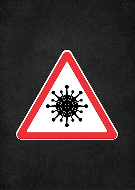 warning covid 19 sign