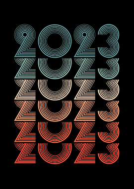 New year 2023 vintage