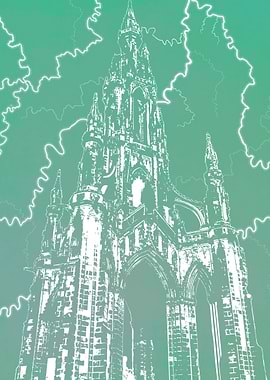 Scott Monument- Aquamarine
