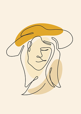 Funny Man line drawing