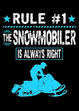 Snowmobiler Gift Winter