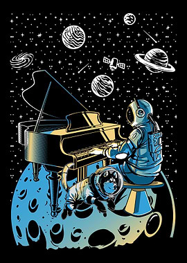 Piano Playing Astronaut