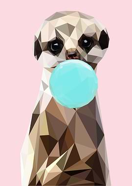 merkat bubble gum animal