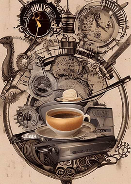 Steampunk Mystic Coffee