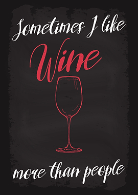 I like Wine than people