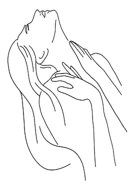 One Line Art Woman