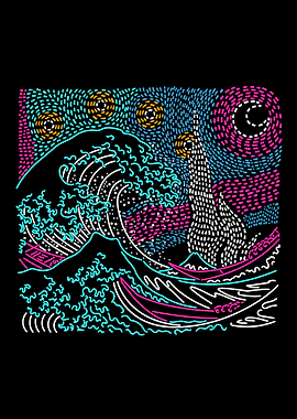 Great Starry Neon Night