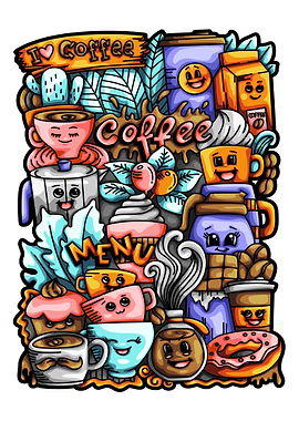 doodle coffee