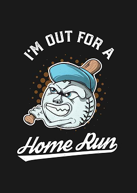 Baseball Mascot Home Run