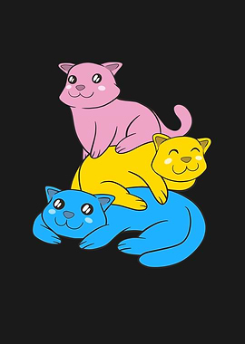 Pansexuality Flag Cats Pan