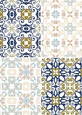 Mediterranean Blue Tile 16