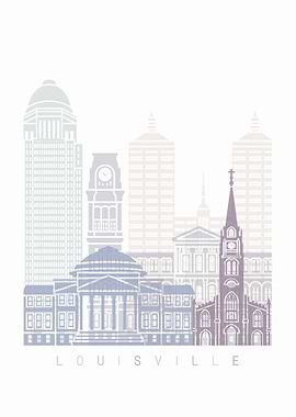 LOUISVILLE SKYLINE POSTER