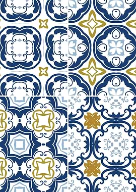 Mediterranean Blue Tile 20