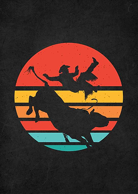 vintage retro rodeo