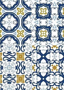 Mediterranean Blue Tile 19