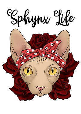Sphynx Cat Roses Women