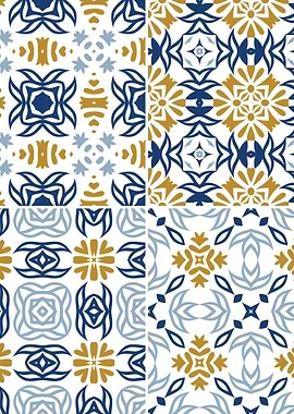 Mediterranean Blue Tile 12