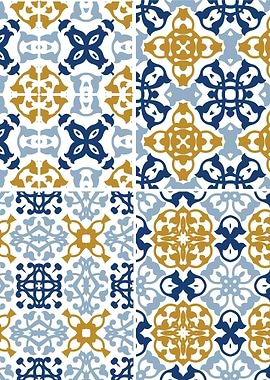 Mediterranean Blue Tile 15