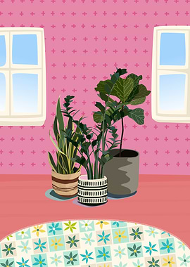 Plant Friends in Pink