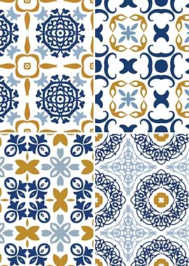 Mediterranean Blue Tile 23