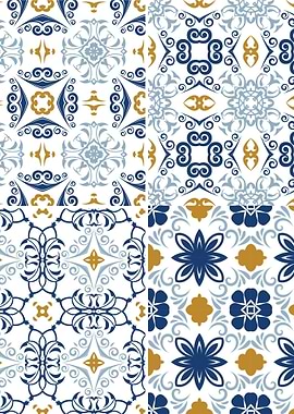 Mediterranean Blue Tile 21