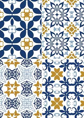 Mediterranean Blue Tile 25
