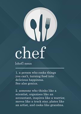 Funny Chef Definition Cook