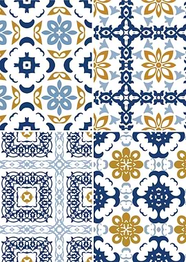 Mediterranean Blue Tile 22