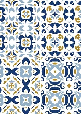 Mediterranean Blue Tile 30