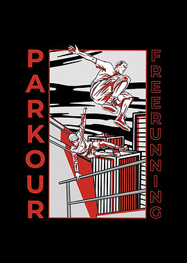 People doing parkour