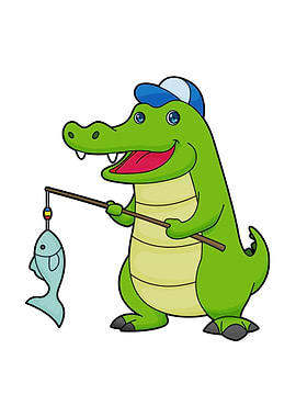 Crocodile Fishing Fisher