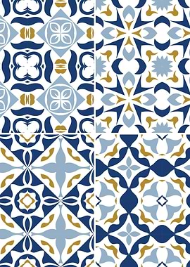Mediterranean Blue Tile 28