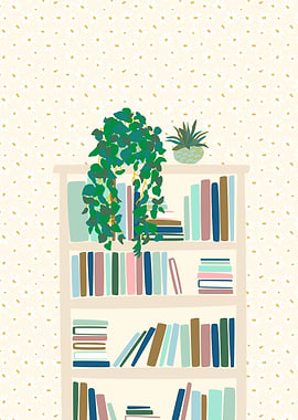 Plants on a Bookshelf 3