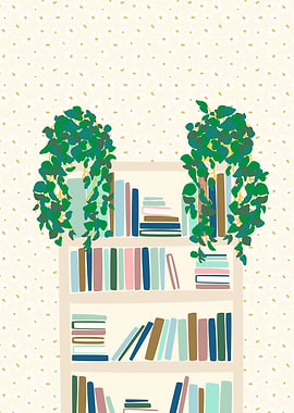 Plants on a Bookshelf 2