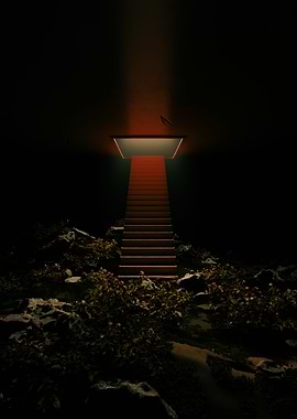Dead Stairs 3D Render Art